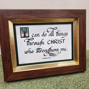 Ich kann alles durch Christus tun, der mich stärkt Philipper 4:13 motivierender Desktop Schriftvers