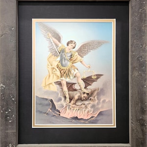 Saint Michael the Archangel Custom Framed Italian print