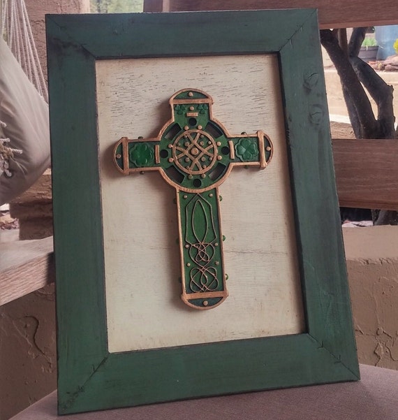 Framed Celtic Cross