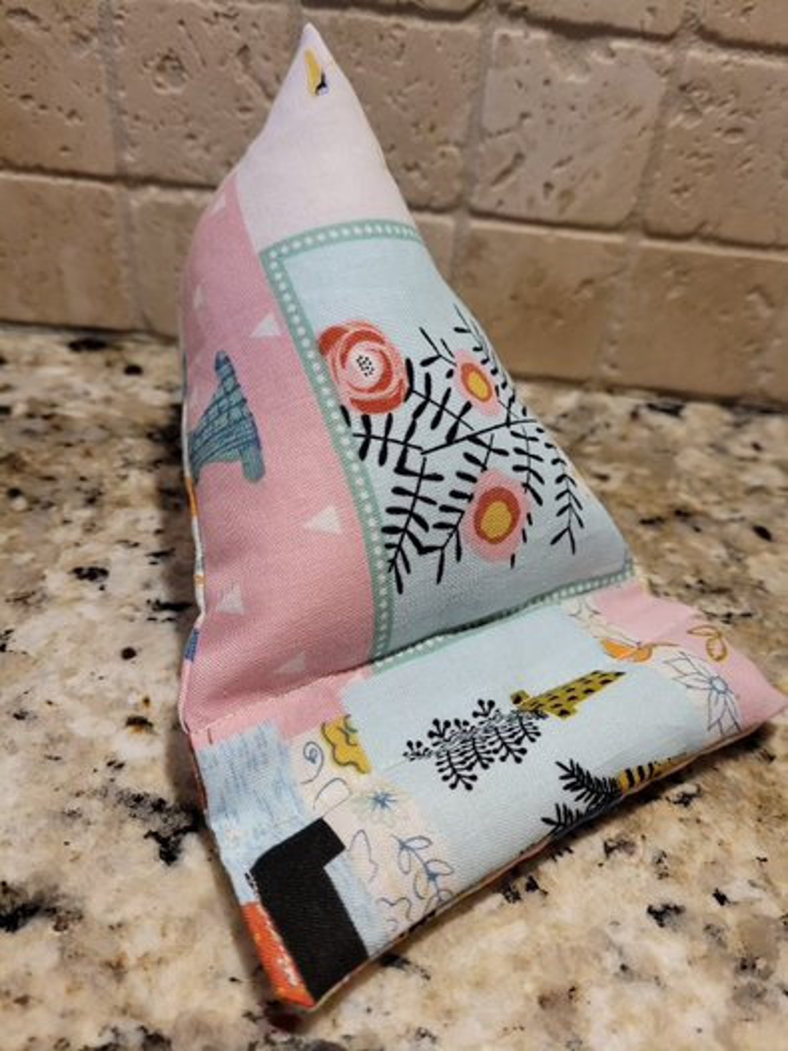 Fabric and Foam Cell Phone Holder for counter desktop Etsy