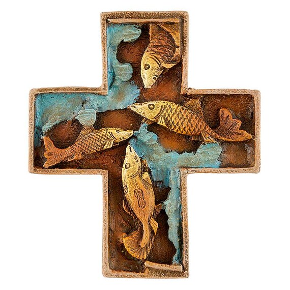Christian Fish Wall Cross I will make you fishers of men