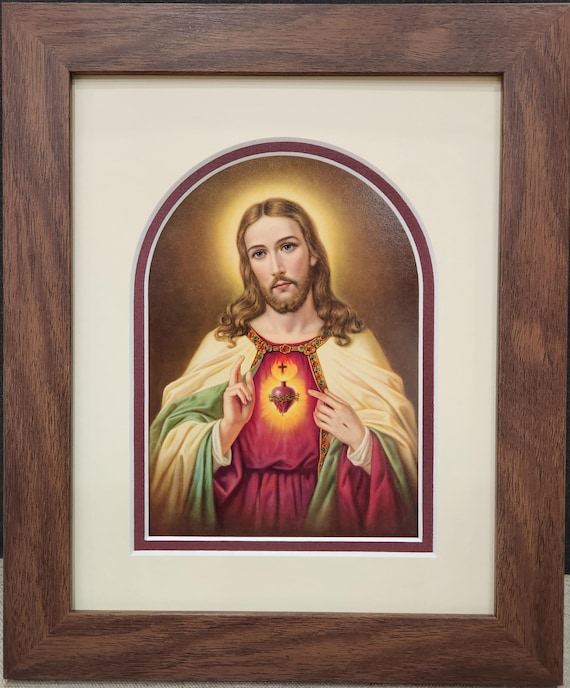 Sacred Heart of Jesus custom framed print