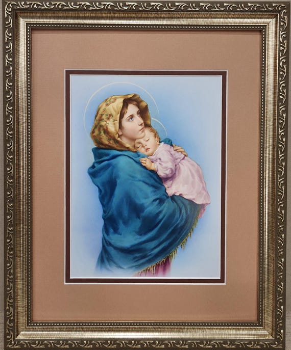 Ferruzzi Madonna of the Streets custom framed picture