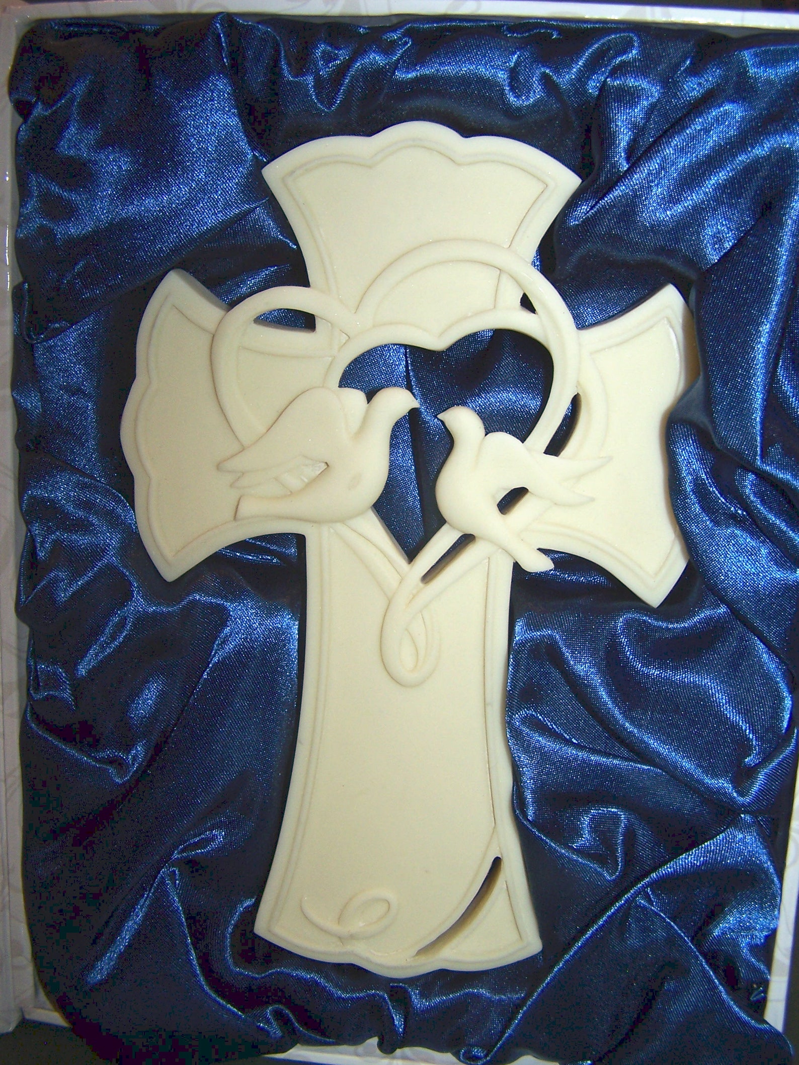 Ivory Wedding Wall Cross With Heart and Dove Gift Box Set Etsy