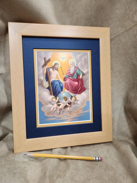 Holy Trinity custom-framed Sacred art print