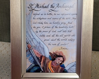 St. Michael the Archangel desktop framed print