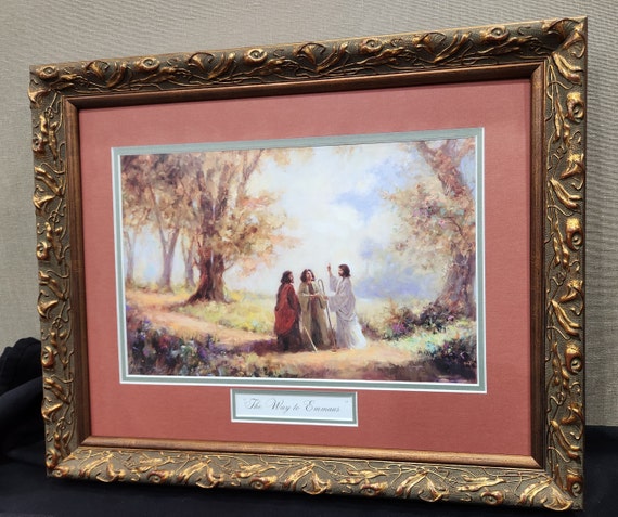 The Road to Emmaus custom-framed print