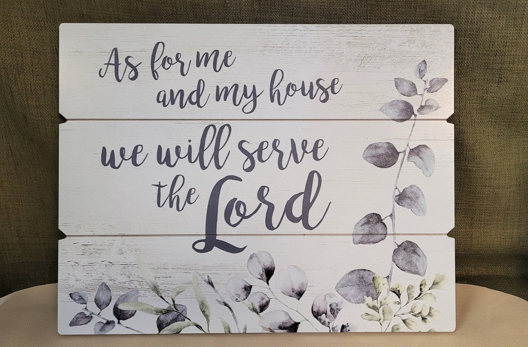 As for Me and My House We Will Serve the Lord Pallet Sign - Etsy