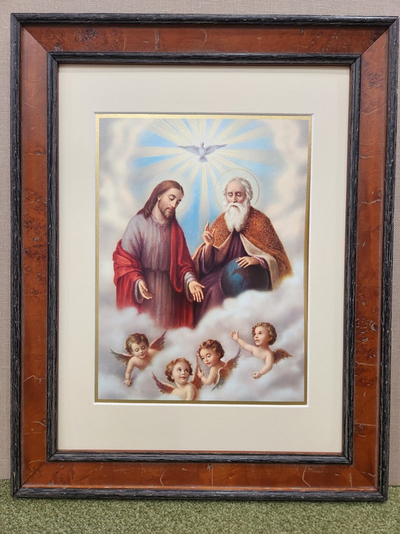 Holy Trinity custom framed picture