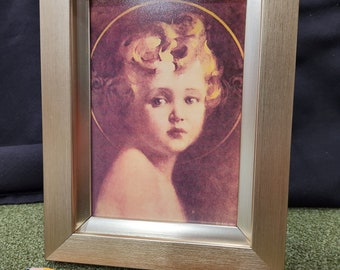 Child Jesus Print: Framed Vintage Christian Art by Chambers