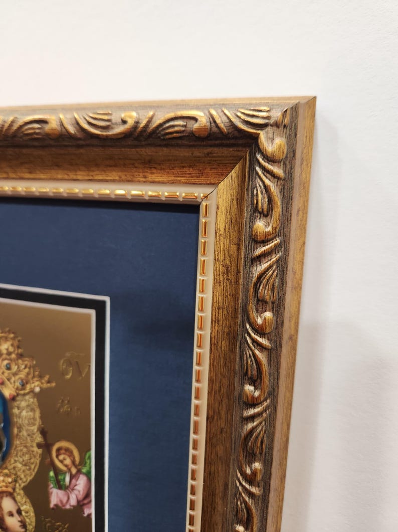 Our Lady of Perpetual Help Custom Framed and Matted Foil Print - Etsy