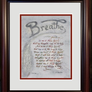 St. Augustine Holy Spirit Prayer Print: RCIA Confirmation Gift