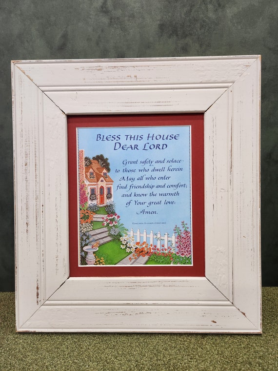 House Blessing framed and matted print.