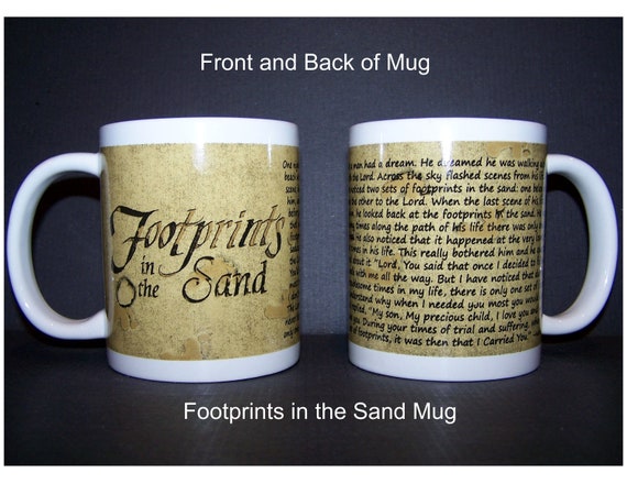 Footprints in the Sand Coffee Mug