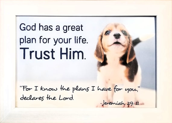 Jeremiah 29 11 Scripture framed for home, office and gift giving
