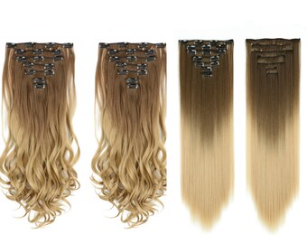 blonde wig clips