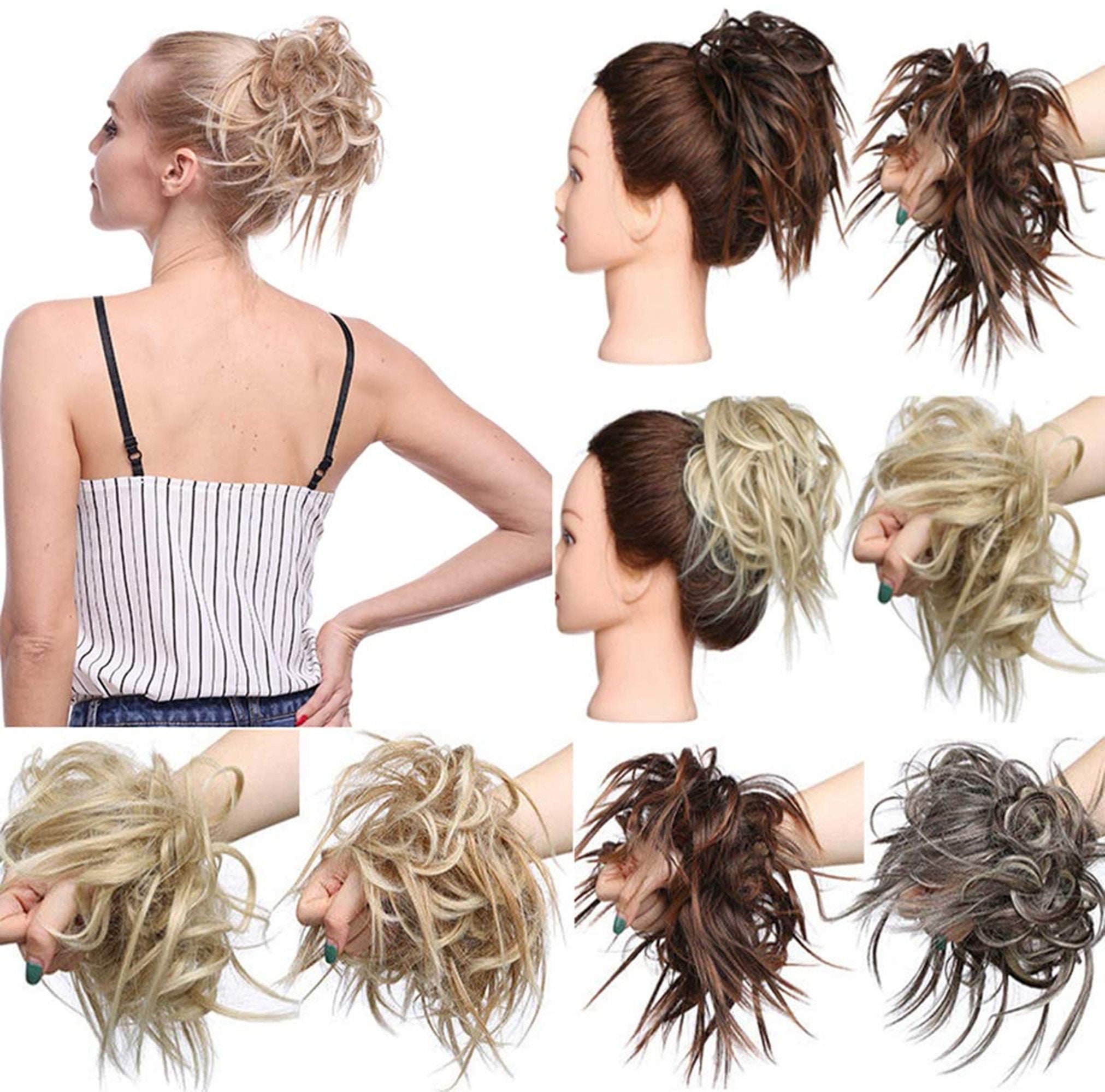 Hair extensions messy bun cheap