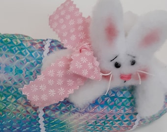 bunny on egg shelf sitter, bunny on egg, spring bunny, spring decoration, Easter decoration, bunny shelf sitter, bunny, Easter, bunny decor