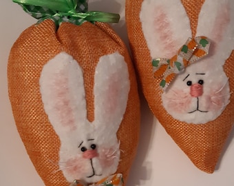 bunny carrot bowl filler, bunny carrot tuck, bunnycarrot decoration, bunny carrot decor, Easter decoration, spring bunny carrot bowl filler