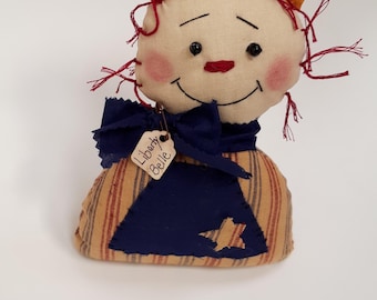 patriotic shelf sitter, primitive Americana shelf sitter, Americana decor, 4th of July, Americana decoration, primitive Americana decor