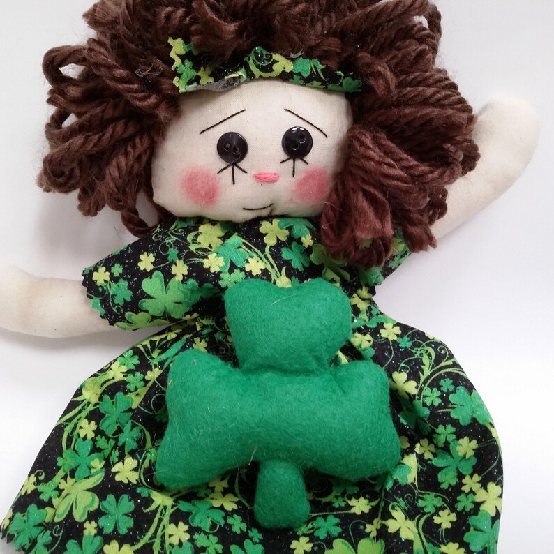 happy st patricks day doll