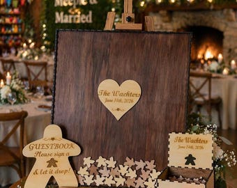 Guest book Board game theme Meeple wedding Wedding Guestbook Gift