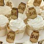 Cupcake Toppersmason Jar Cupcake Toppercake Toppersmason Etsy