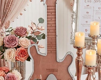 Guestbook Alternative Drop Box Frame Bass Guitar Guest Book Drop Shadowbox Guest Book Wedding Anniversary Gift Wedding Gift Wedding Sign