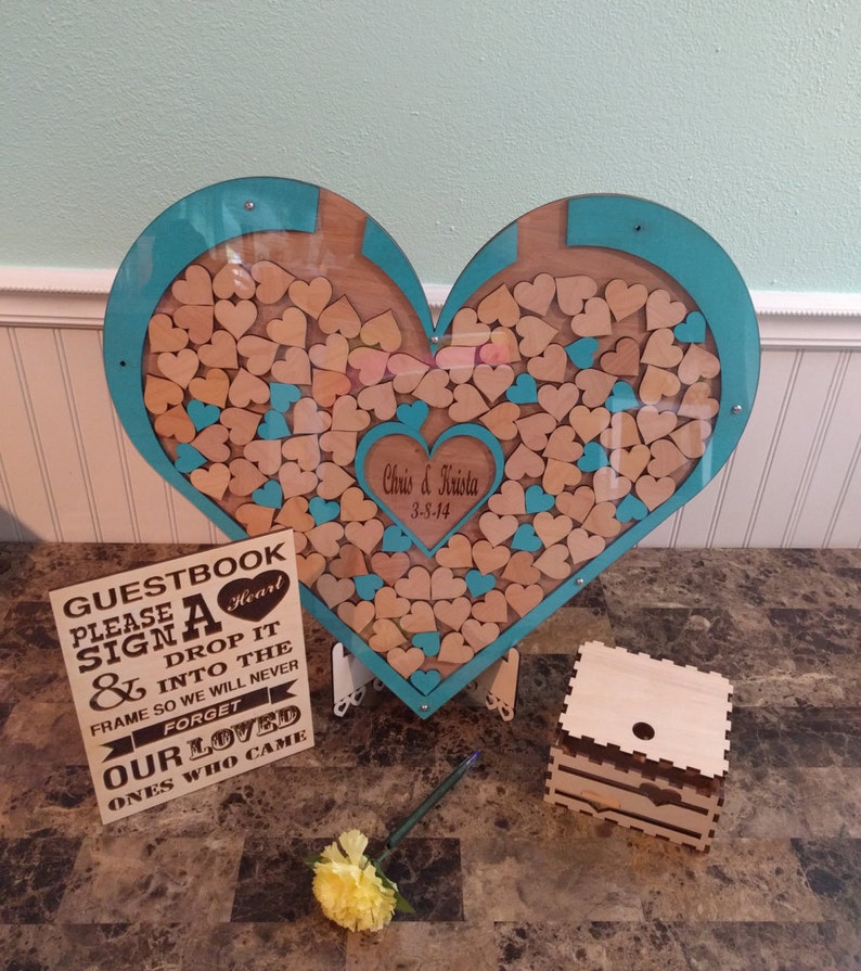 Alternative Guest Bookdrop box guest book wedding drop box Etsy