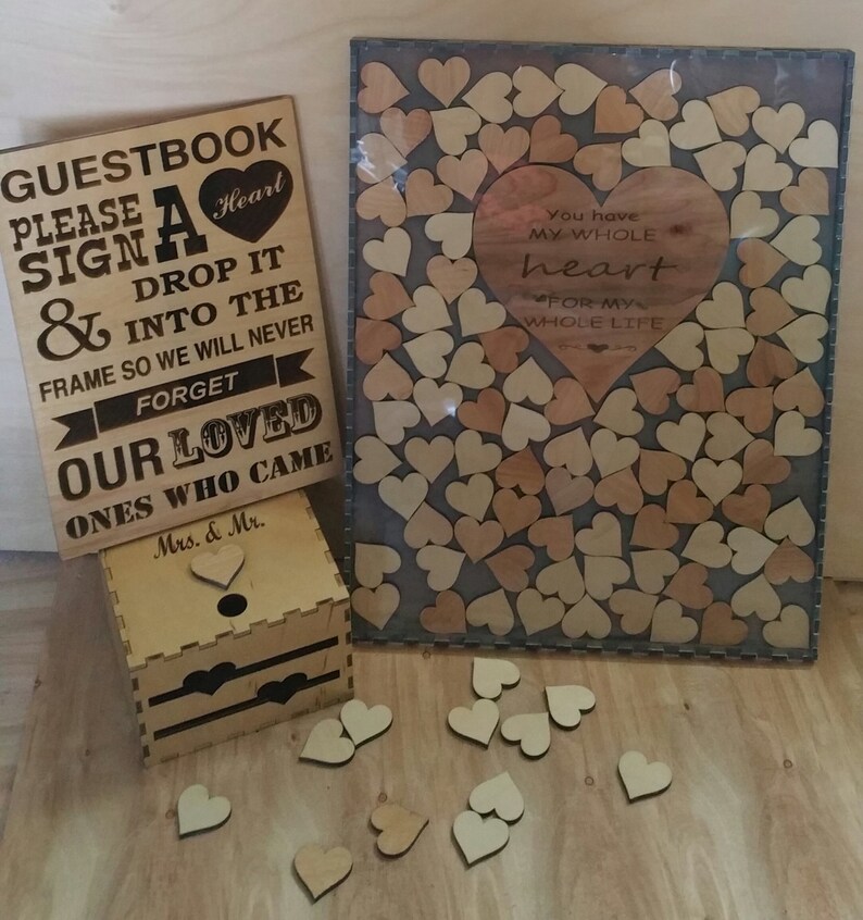 Custom Signature Shadow Box Wedding Frame Guestbook Etsy