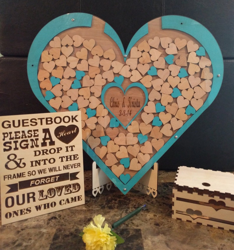 Alternative Guest Bookdrop box guest book wedding drop box Etsy