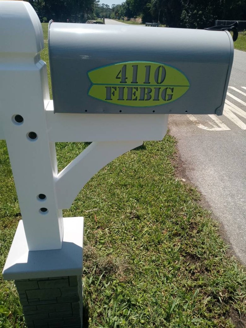 Mailbox Numbers Name Sign Mailboxes Custom House Numbers Etsy