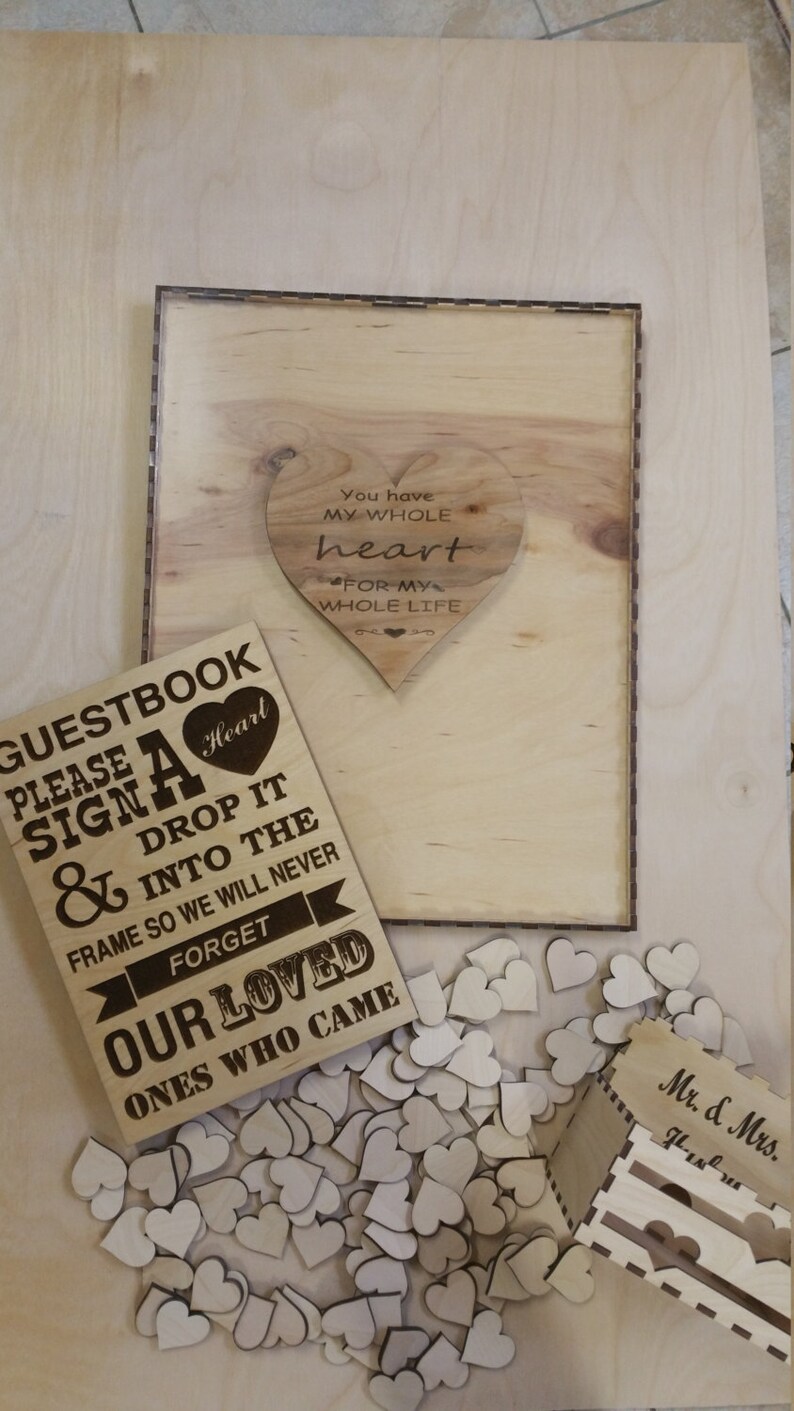 Custom Signature Shadow Box Wedding Frame Guestbook Etsy