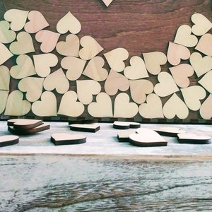 Rustic Wood Heart Confetti For Weddings - Engraved Zambia