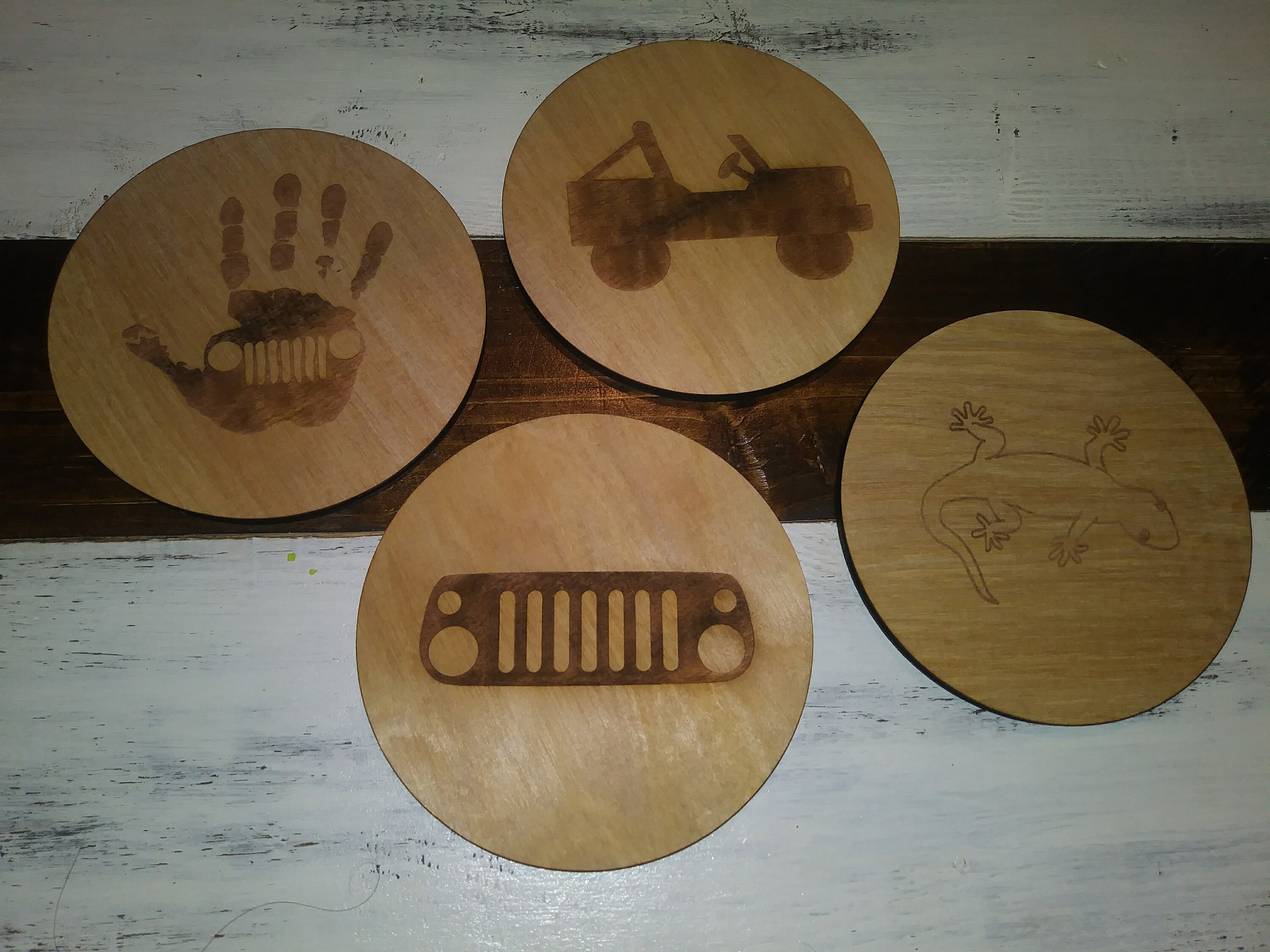 Jeep Coasters Jeep Easter Egg Coasters Coasters Custom Etsy
