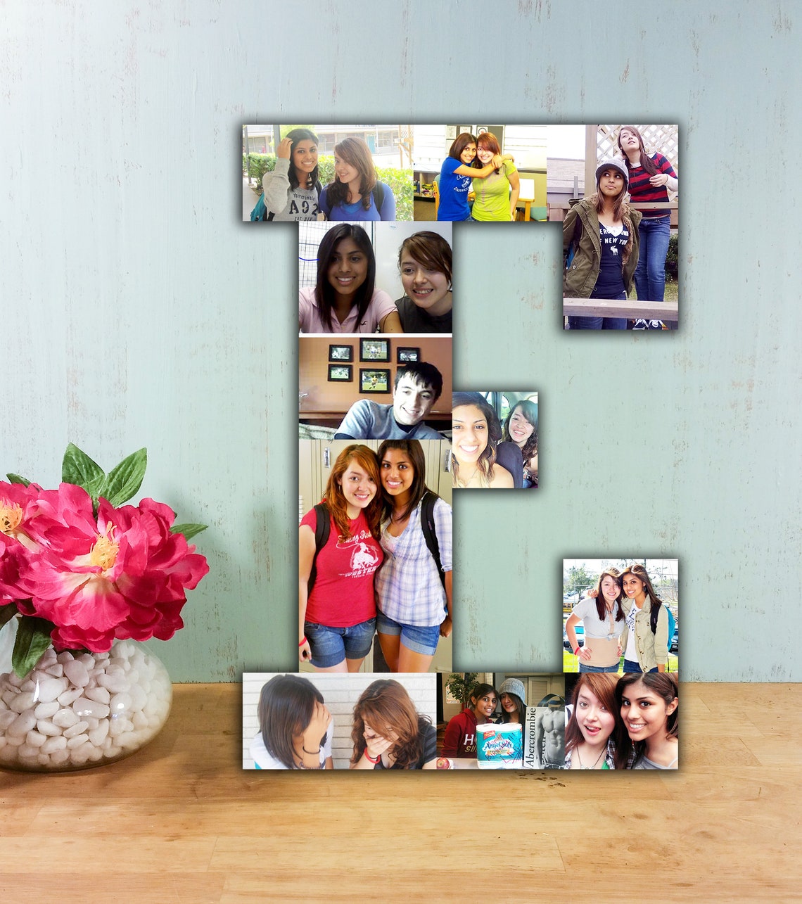 8 Inch Custom Freestanding Photo Collage Freestanding Photo Etsy