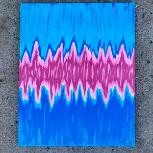 Liar / Abstract Acrylic Painting - 16 in. x 20 in.