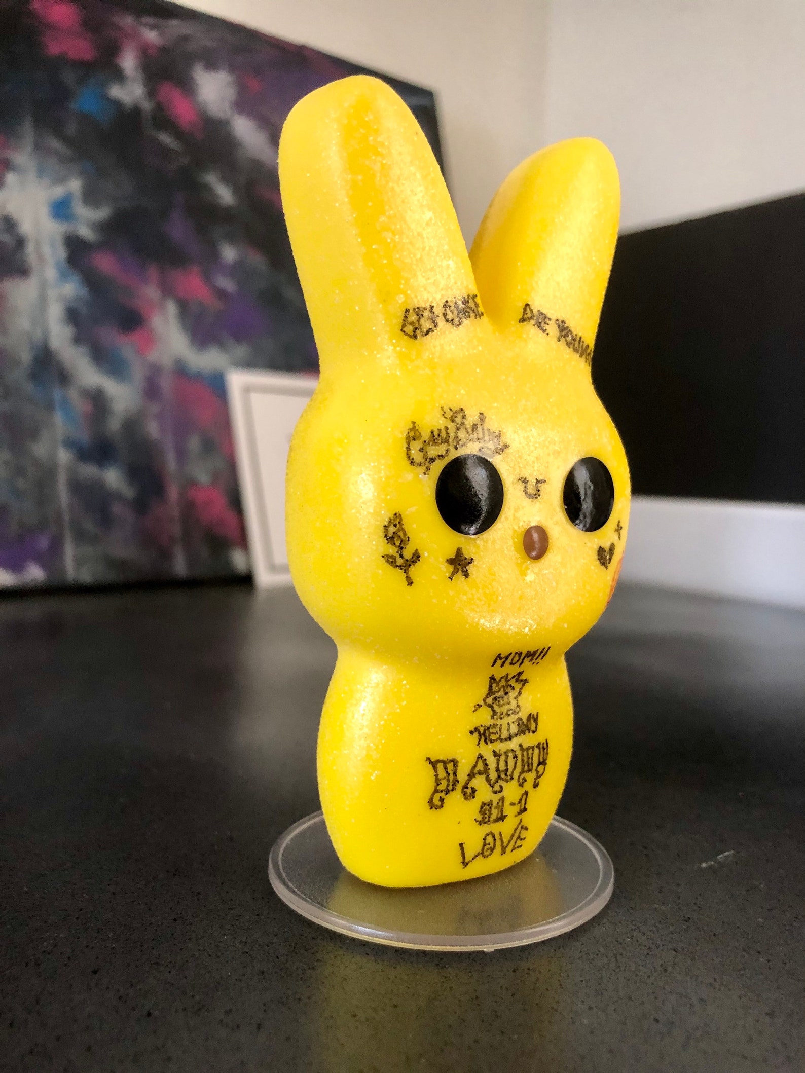 Lil Peep Custom Funko POP Peep Yellow Bunny Hellboy Gustav | Etsy