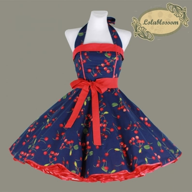 50s dress Z Petticoat Cherry Cherries