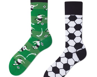 German football socks from MANY MORNINGS, women's socks, men's socks, mismatched socks, colorful socks, gift for women, gift for men