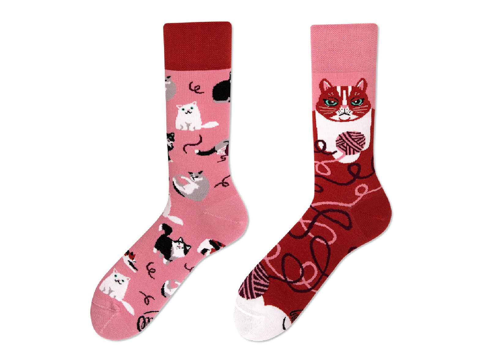 Playful Cat Socks Men Socks Colorful Socks Cool Socks Etsy
