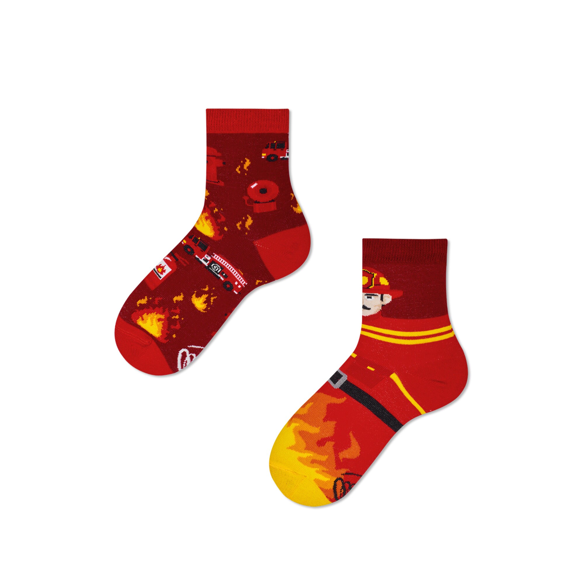 Brandweer kinderen sokken van VELE OCHTENDEN sokken Etsy