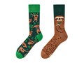 Sloth socks from MANY MORNINGS, women's socks, men's socks, mismatched socks, colorful socks, gift for women, gift for men