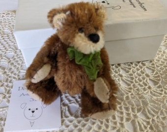 Deb Canham RUSTY Collectible Miniature Mohair Fully Jointed Bear Vintage West Coast Special  193/500 Limited Edition Free Shipping