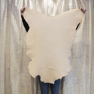 Veg Tan Goat Leather Hide for Book Binding Journals Pyrography Tooling Wallet Holster Sheath Lining Natural Vegetable Tanned Full Grain