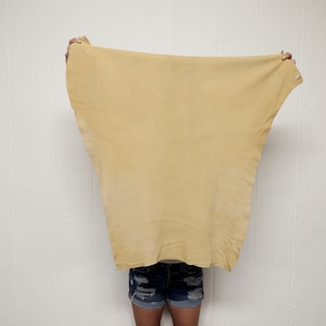 BRAINTAN Deerskin Leather Hide for Native American Crafts Pipe Bag Flute Bag Regalia Cosplay Costume Leather Laces Buckskin Deer Antlers