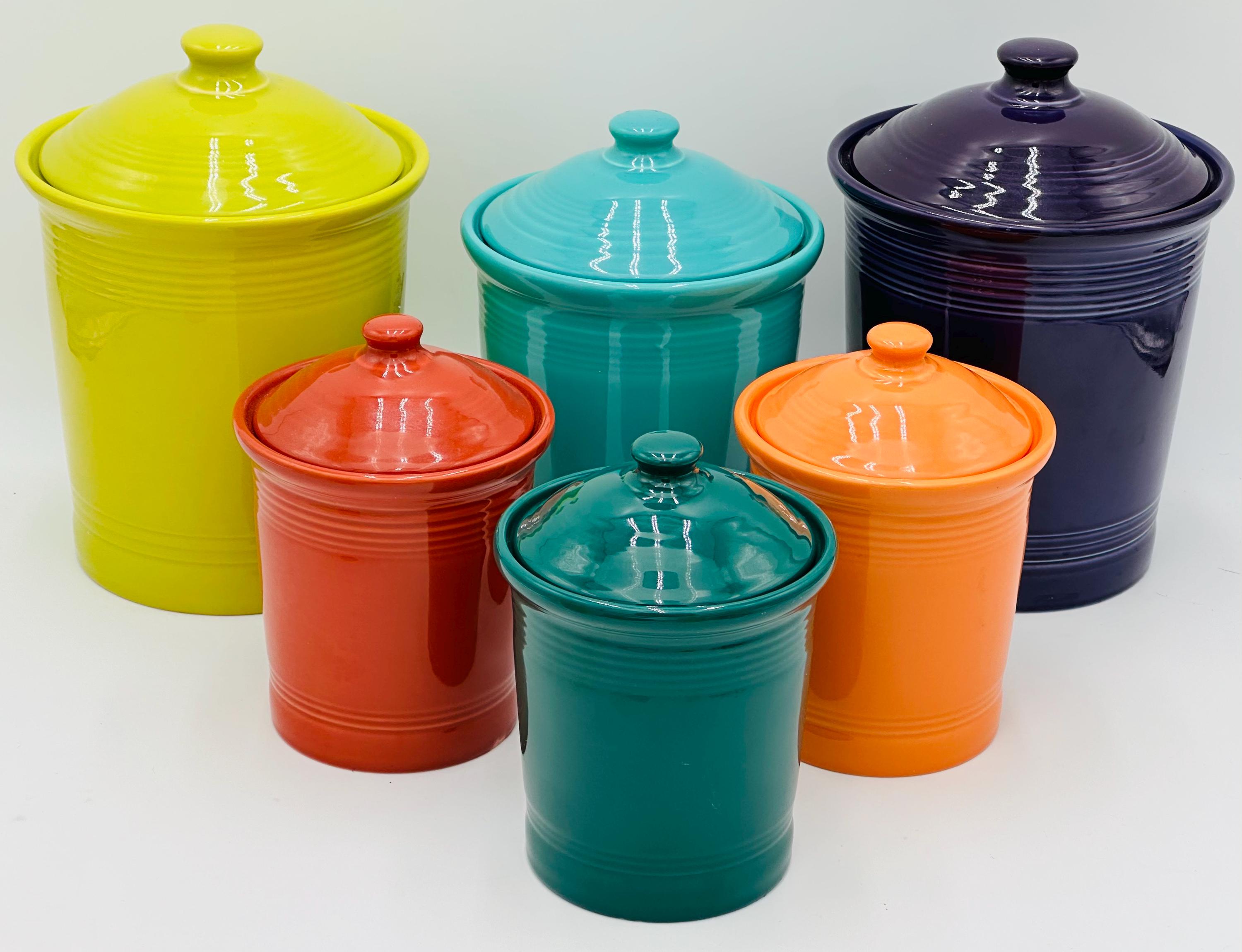 Fiesta ware canister set deals