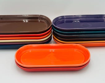Fiesta Bread Tray Oval Serving Platter 12” Chocolate Plum Juniper Poppy Ivory Tangerine Scarlet
