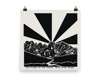 Wind River Range Poster.