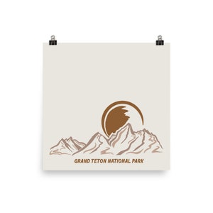Grand Teton Nationalpark Poster